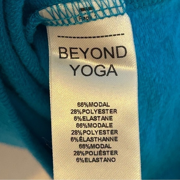 Beyond Yoga All Time Cropped Pullover Blue Glow Large - Picture 10 of 12
